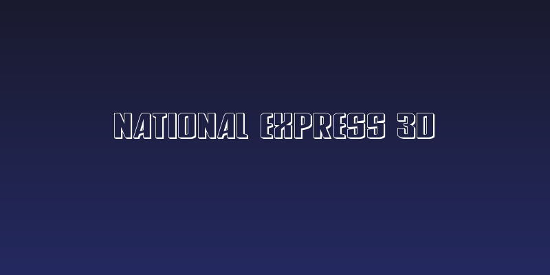 National Express 3D Social Header