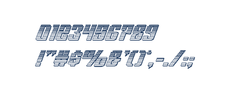 National Express Chrome Italic Other Characters