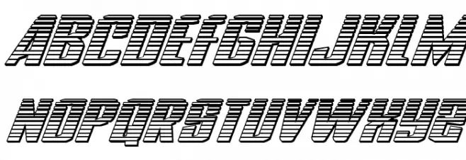 National Express Chrome Italic Polices MAJUSCULES