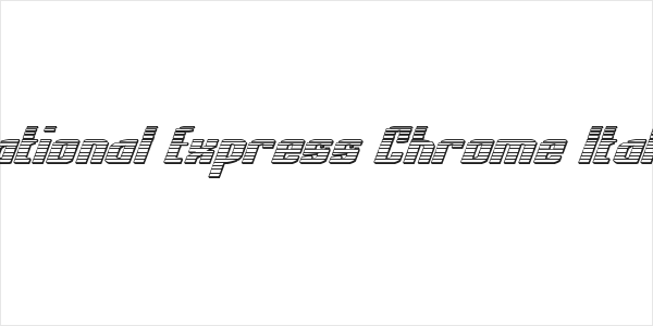 National Express Chrome Italic Logo