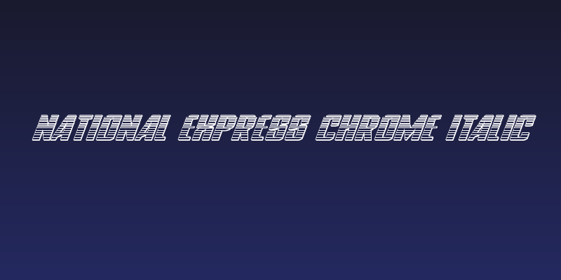 National Express Chrome Italic Social Header