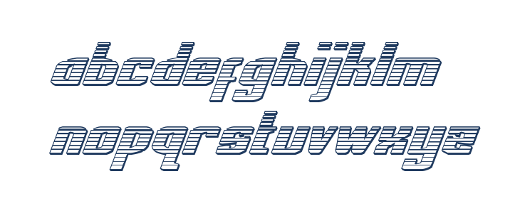 National Express Chrome Italic Lowercase