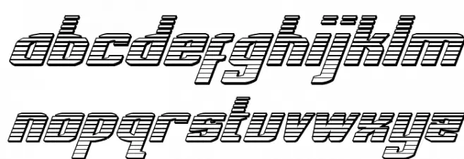 National Express Chrome Italic Caratteri MINUSCOLO
