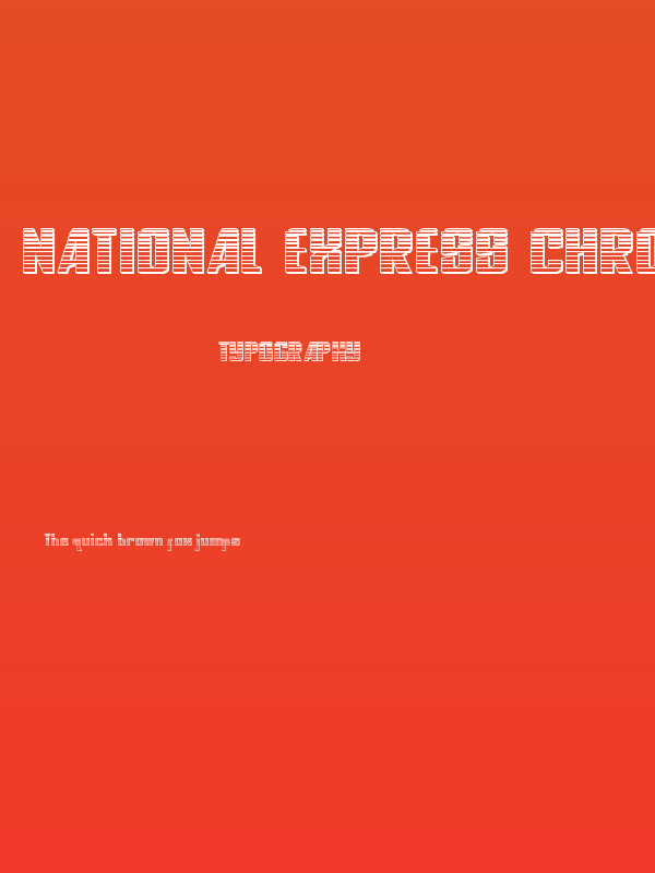 National Express Chrome Poster