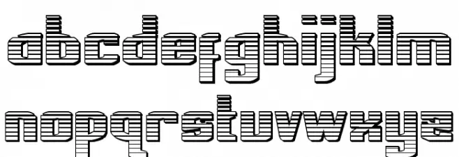 National Express Chrome Font Litere mici