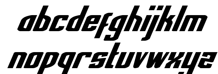 National Express Condensed Italic Font LOWERCASE