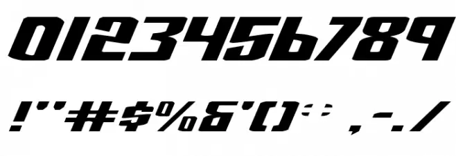 National Express Exp Italic Font OTHER CHARS