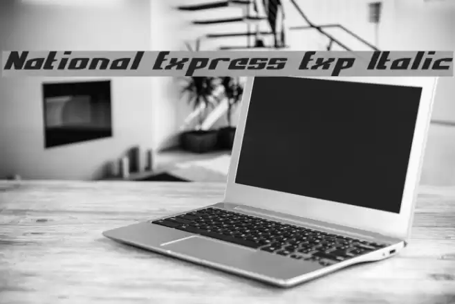 National Express Exp Italic Font examples