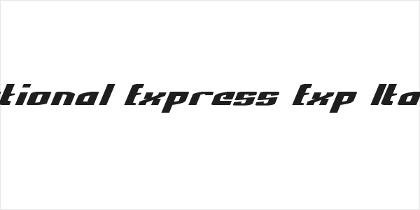 National Express Exp Italic Logo