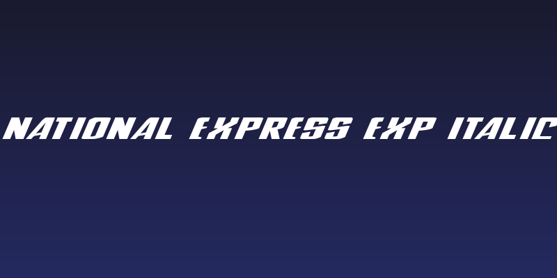 National Express Exp Italic Social Header