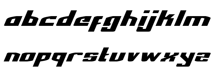 National Express Exp Italic Font LOWERCASE