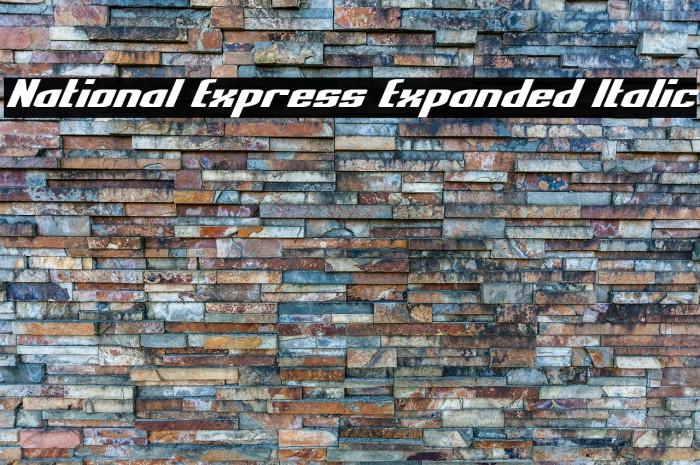 National Express Expanded Italic Example 2