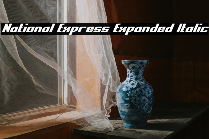 National Express Expanded Italic Example 3