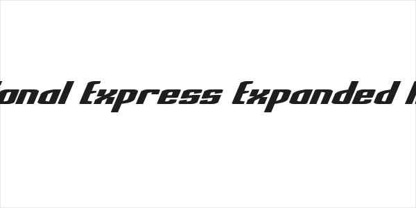 National Express Expanded Italic Logo