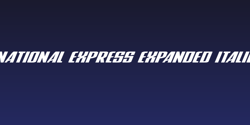 National Express Expanded Italic Social Header