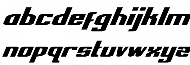 National Express Expanded Italic 字体 小写