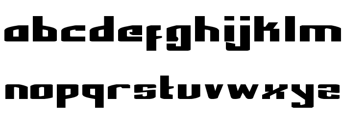 National Express Expanded Font LOWERCASE