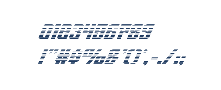 National Express Gradient Italic Other Characters