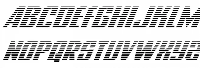 National Express Gradient Italic Schriftart Groß