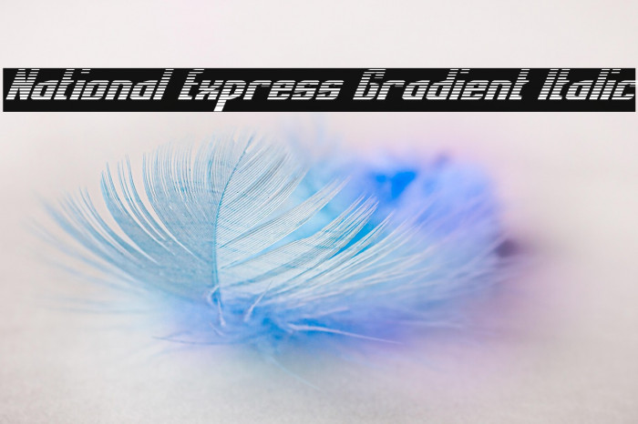 National Express Gradient Italic Example 1
