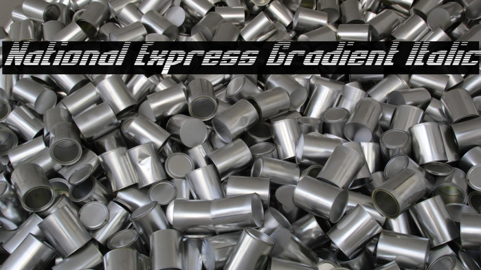 National Express Gradient Italic Example 2
