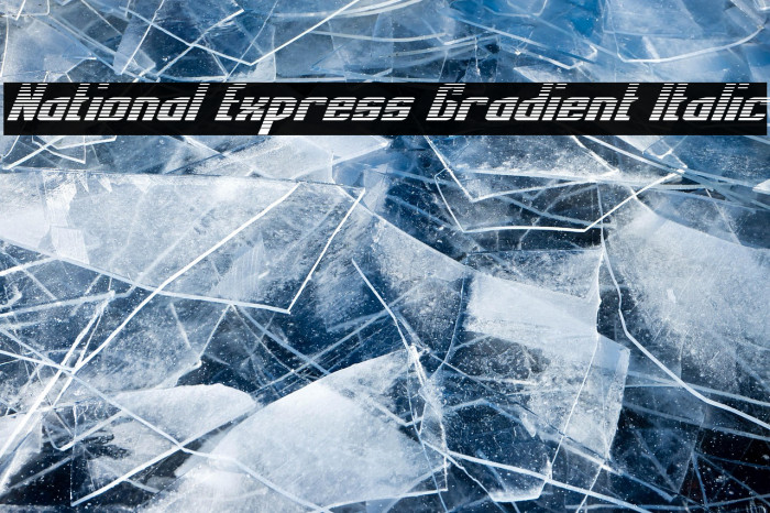 National Express Gradient Italic Example 3