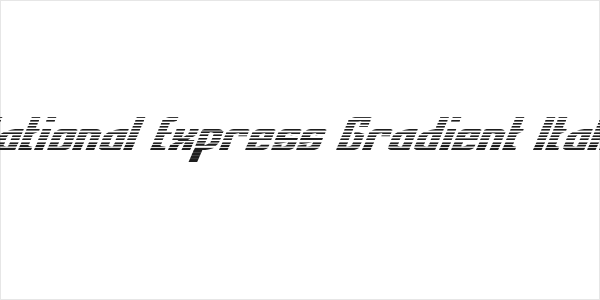 National Express Gradient Italic Logo