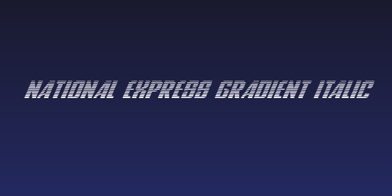 National Express Gradient Italic Social Header