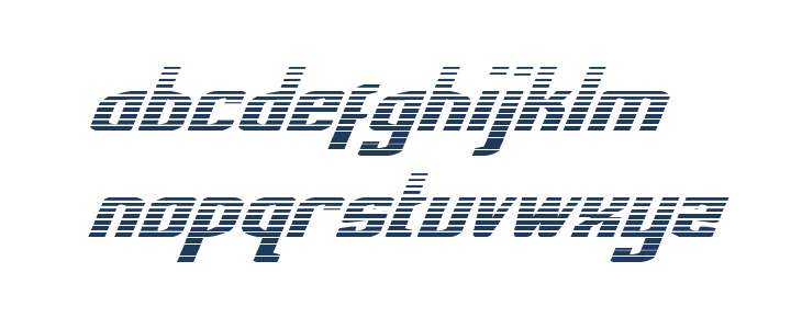 National Express Gradient Italic Lowercase