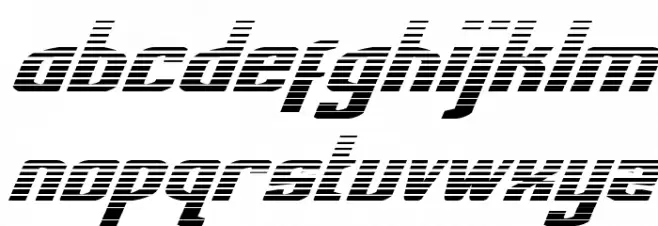 National Express Gradient Italic Schriftart Kleinbuchstaben