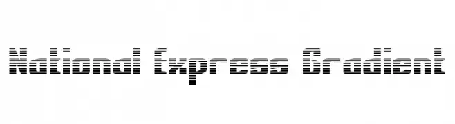 National Express Gradient  Frei Schriftart Herunterladen