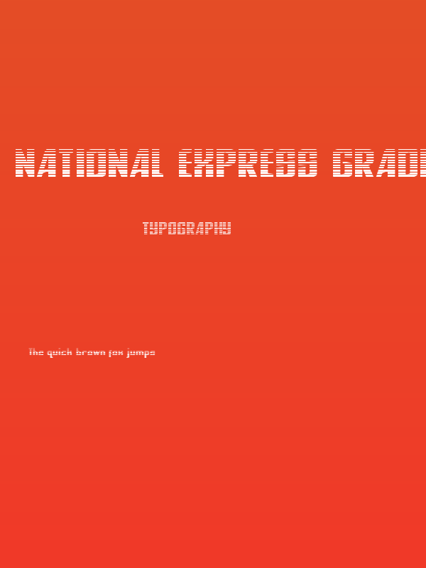 National Express Gradient Poster
