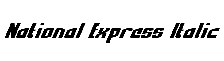 National Express Italic  Fuentes Gratis Descargar