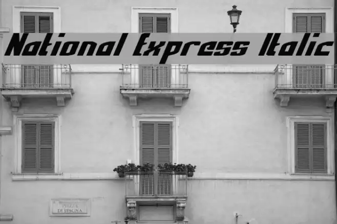 National Express Italic Example 1