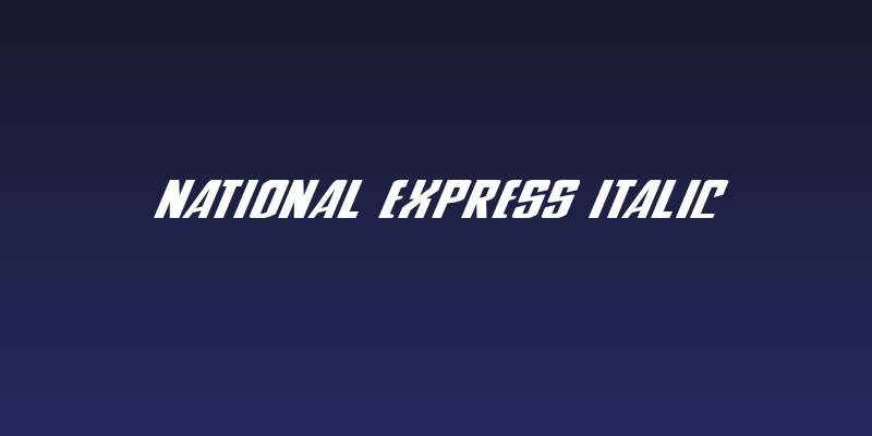 National Express Italic Social Header