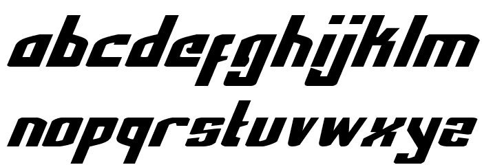 National Express Italic Font LOWERCASE