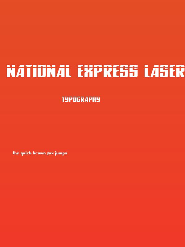National Express Laser Poster