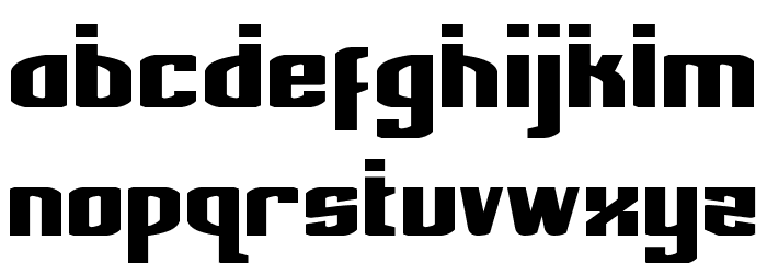 National Express Laser Font LOWERCASE