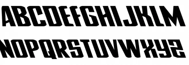 National Express Leftalic Schriftart Groß