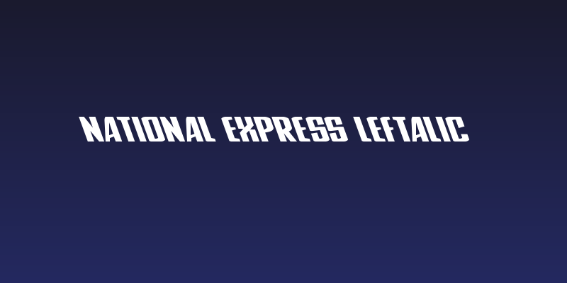 National Express Leftalic Social Header