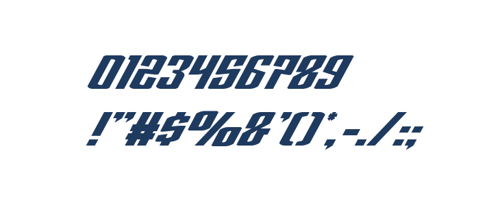 National Express Super-Italic Other Characters
