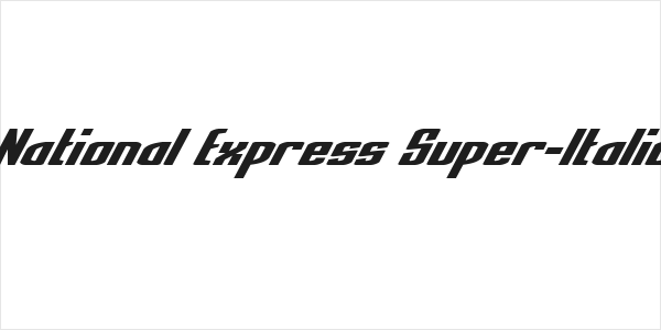 National Express Super-Italic Logo