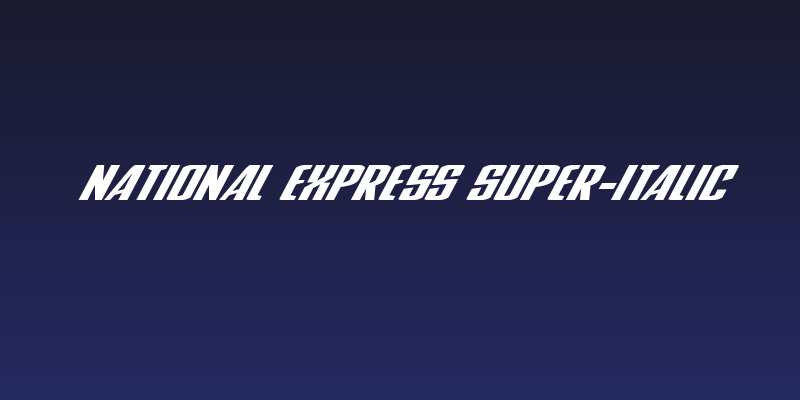 National Express Super-Italic Social Header