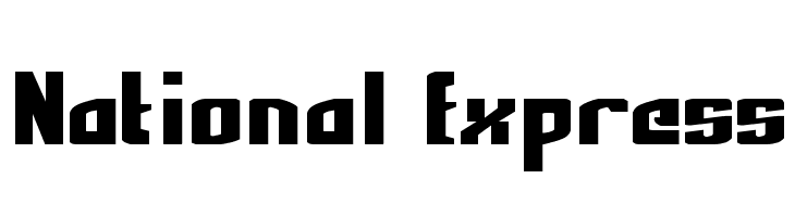 National Express  Free Fonts Download