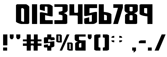 National Express Font OTHER CHARS