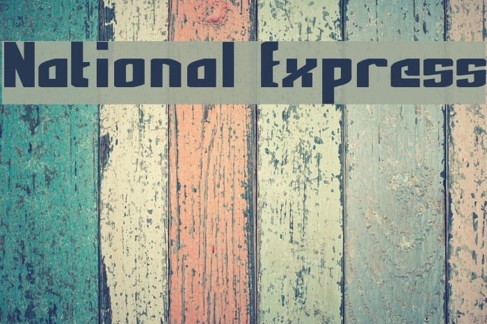 National Express Font examples