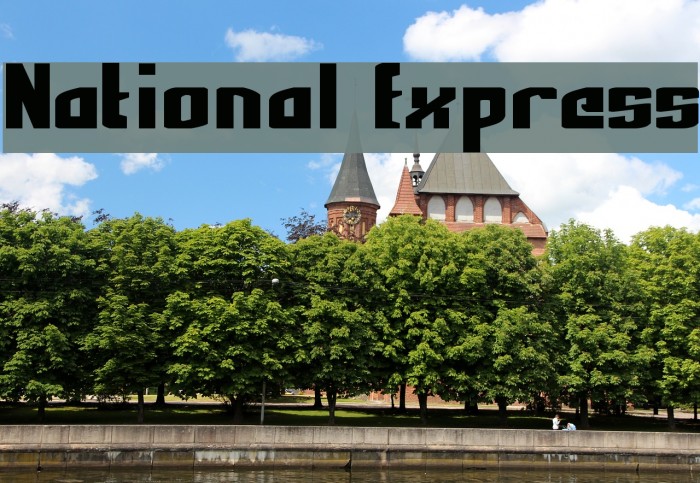 National Express Font examples