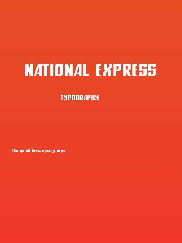 National Express Poster