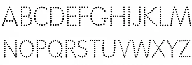 National First Font Dotted Шрифта ВЕРХНИЙ