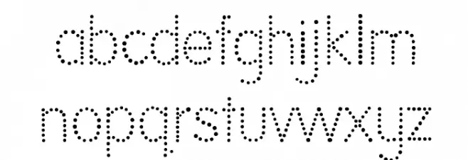 National First Font Dotted Шрифта строчной